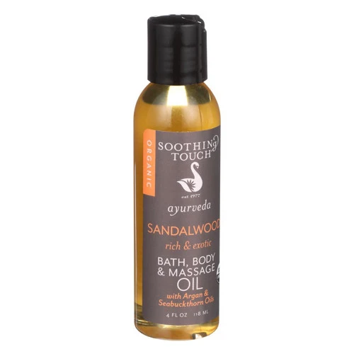 Sustainable Soothing Touch Ayurveda Organic Bath Body And Massage Oil Rich And Exotic Sandalwood 4 Oz Selected