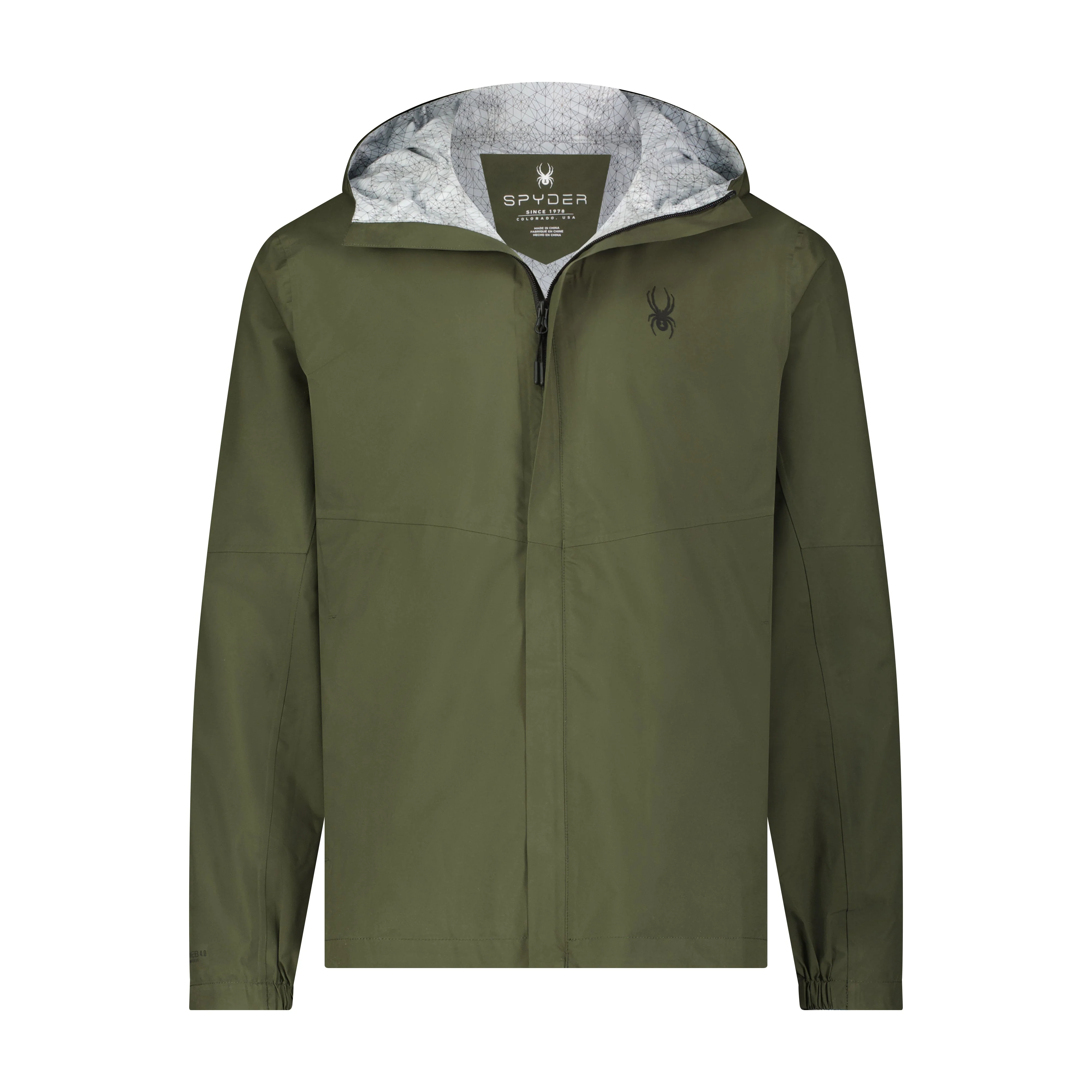 Next-Generation Men's Cloudy Day Rain Jacket - Olive Secure
