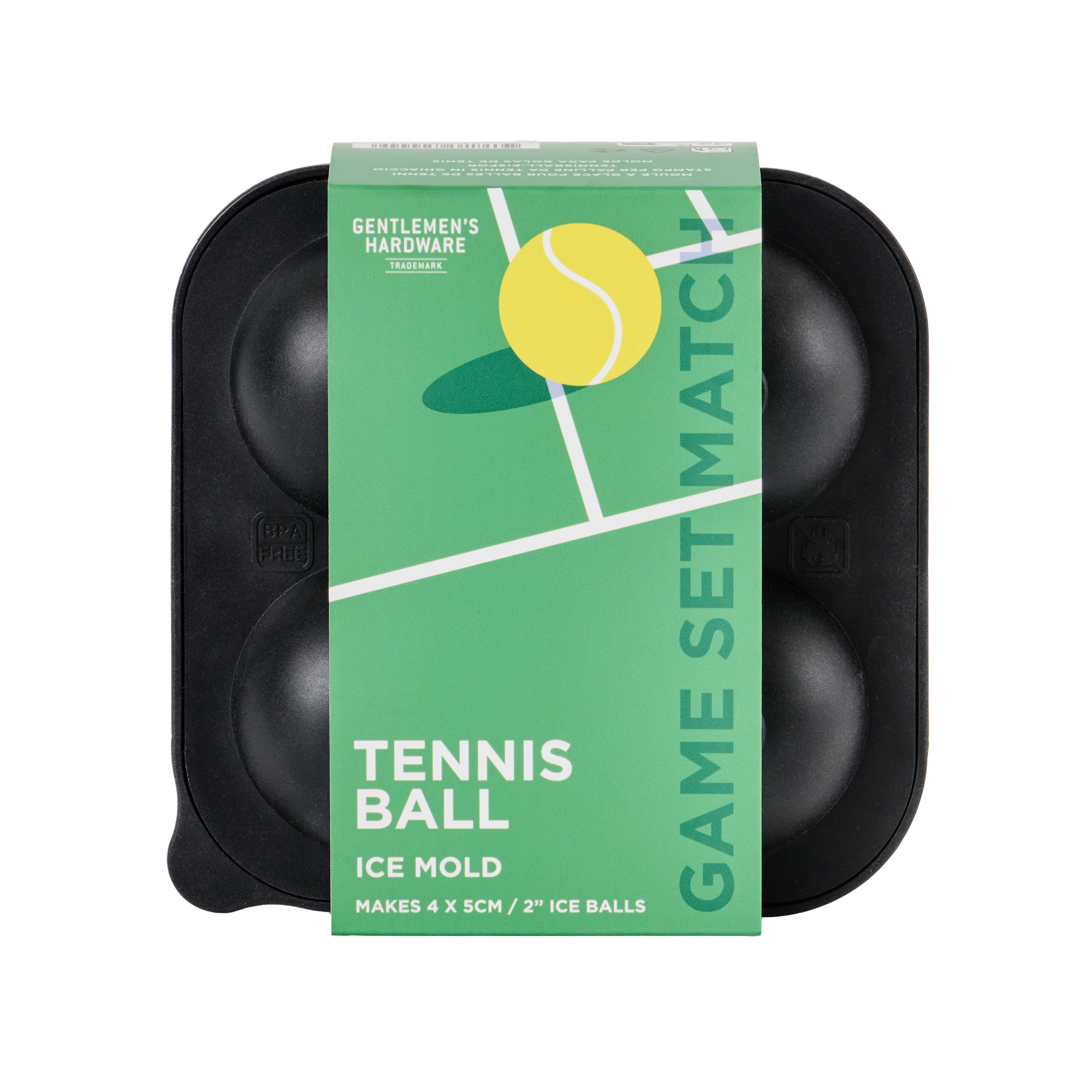 Contemporary Tennis Ball Ice Mold Flexible