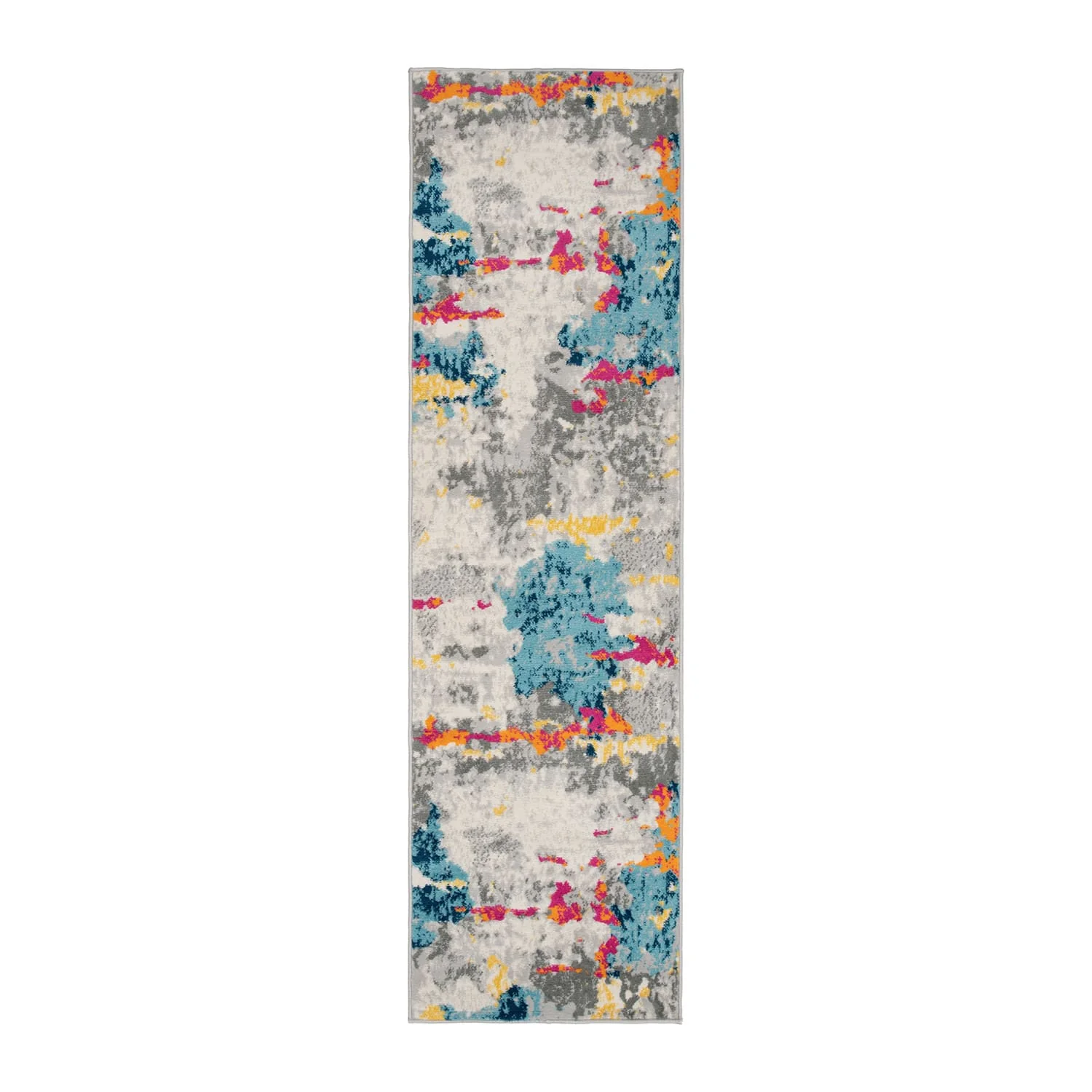 User-Friendly World Rug Gallery Sky 2'X7' Practical