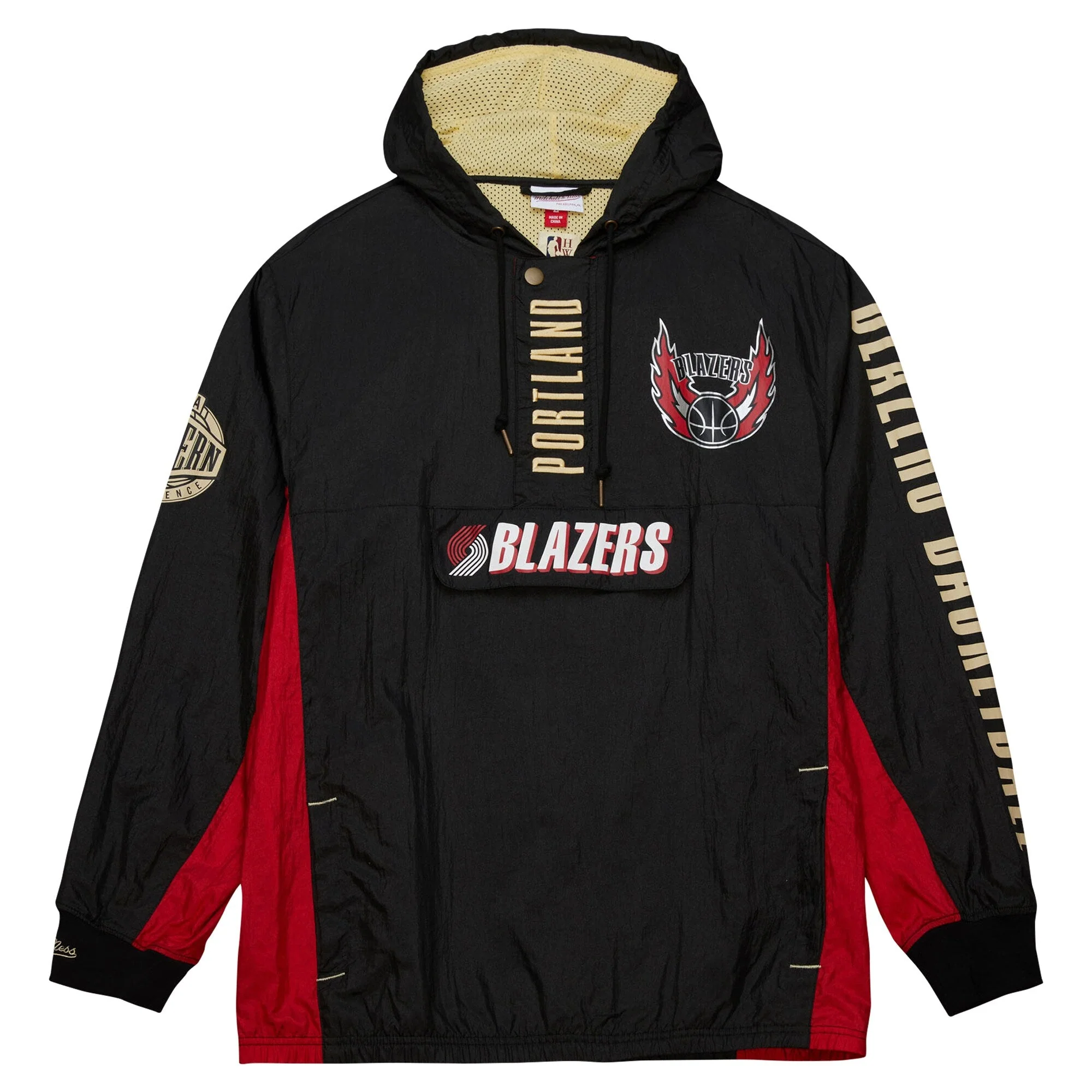 Selected Mitchell Ness Men's NBA Team Og 2.0 Windbreaker Vintage Logo Trail Blazers Windbreakers Premium