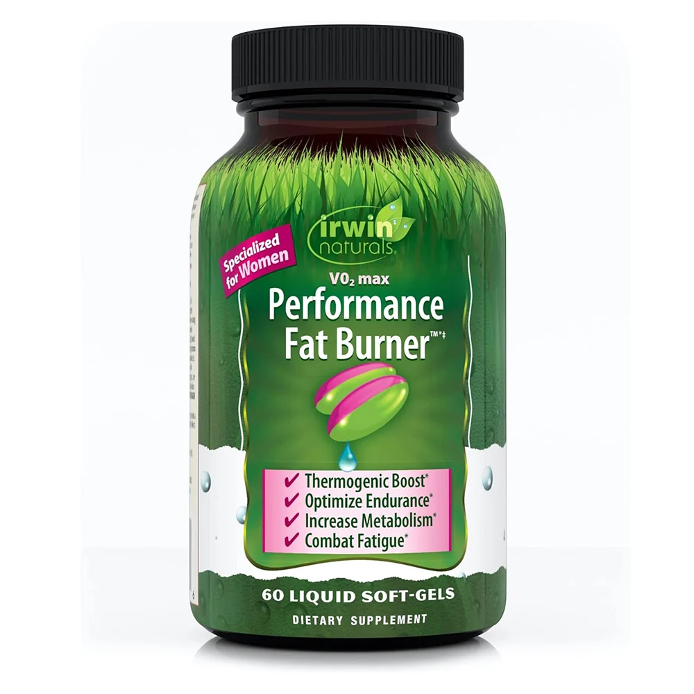 Breathable Irwin Naturals V02 Max Performance Fat Burner Liquid Softgels Boost Thermogenesis and Metabolism 60Ea Contemporary