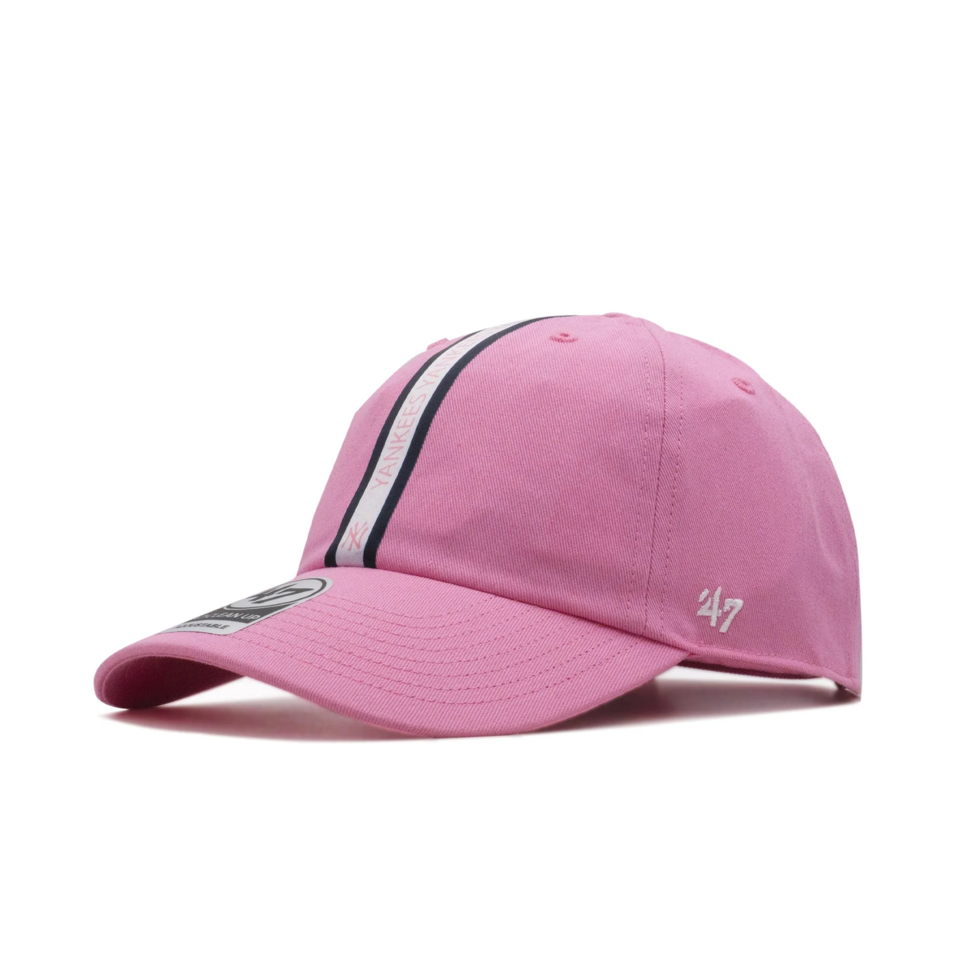 Contemporary 47 Brand Men's Ny Yankees Triple Stripe Clean Up Strapback Cap Original Design