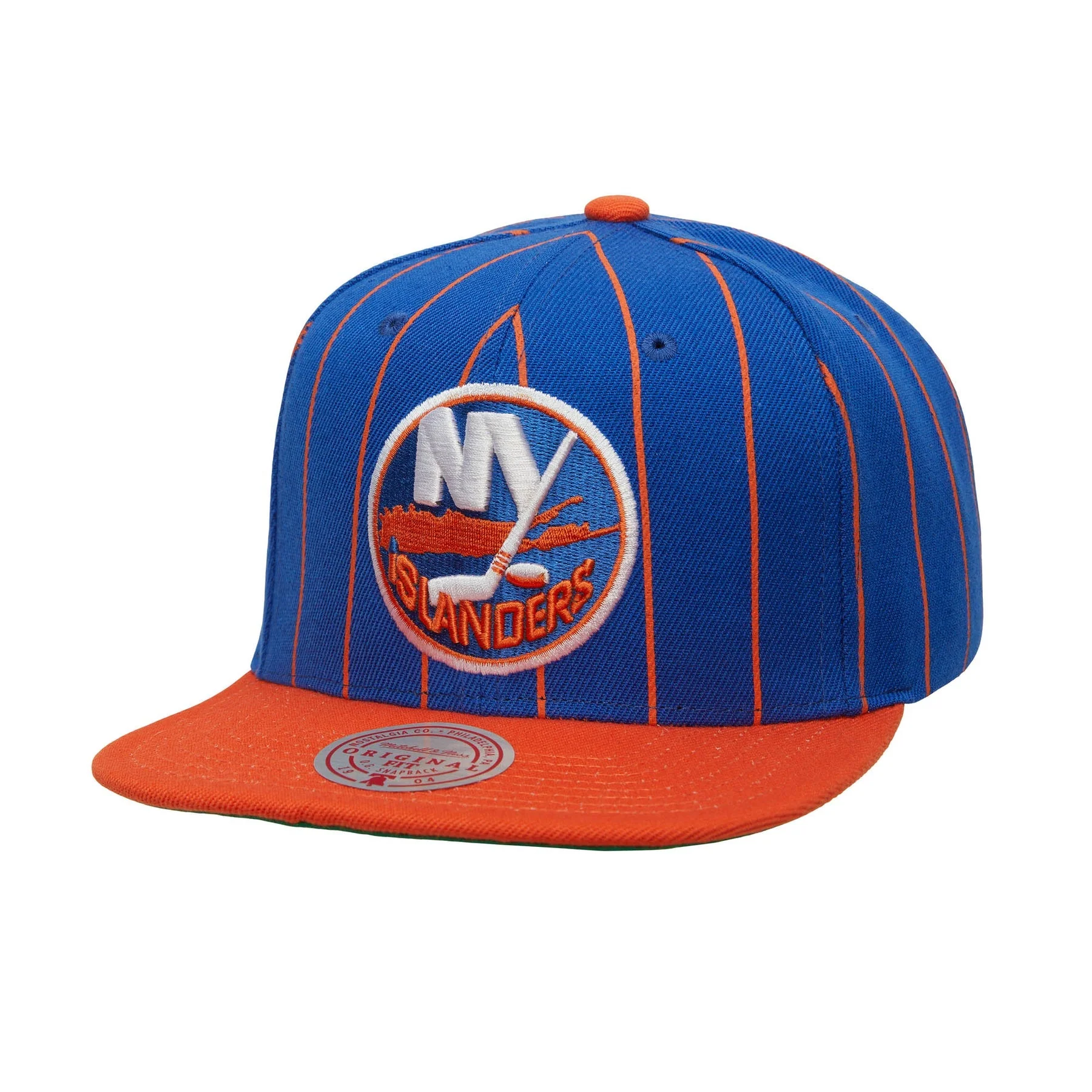 Sustainable Mitchell Ness Men's NHL Team Pin Snapback Islanders Snapback Caps Easy-to-Use