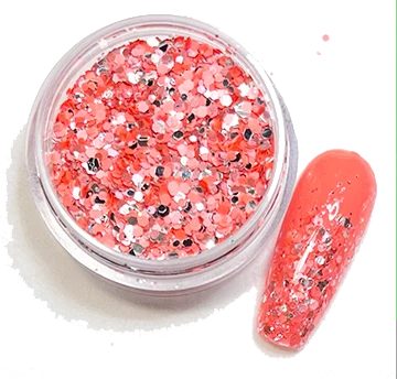 Functional Coral Crush Confetti Glitter Secure