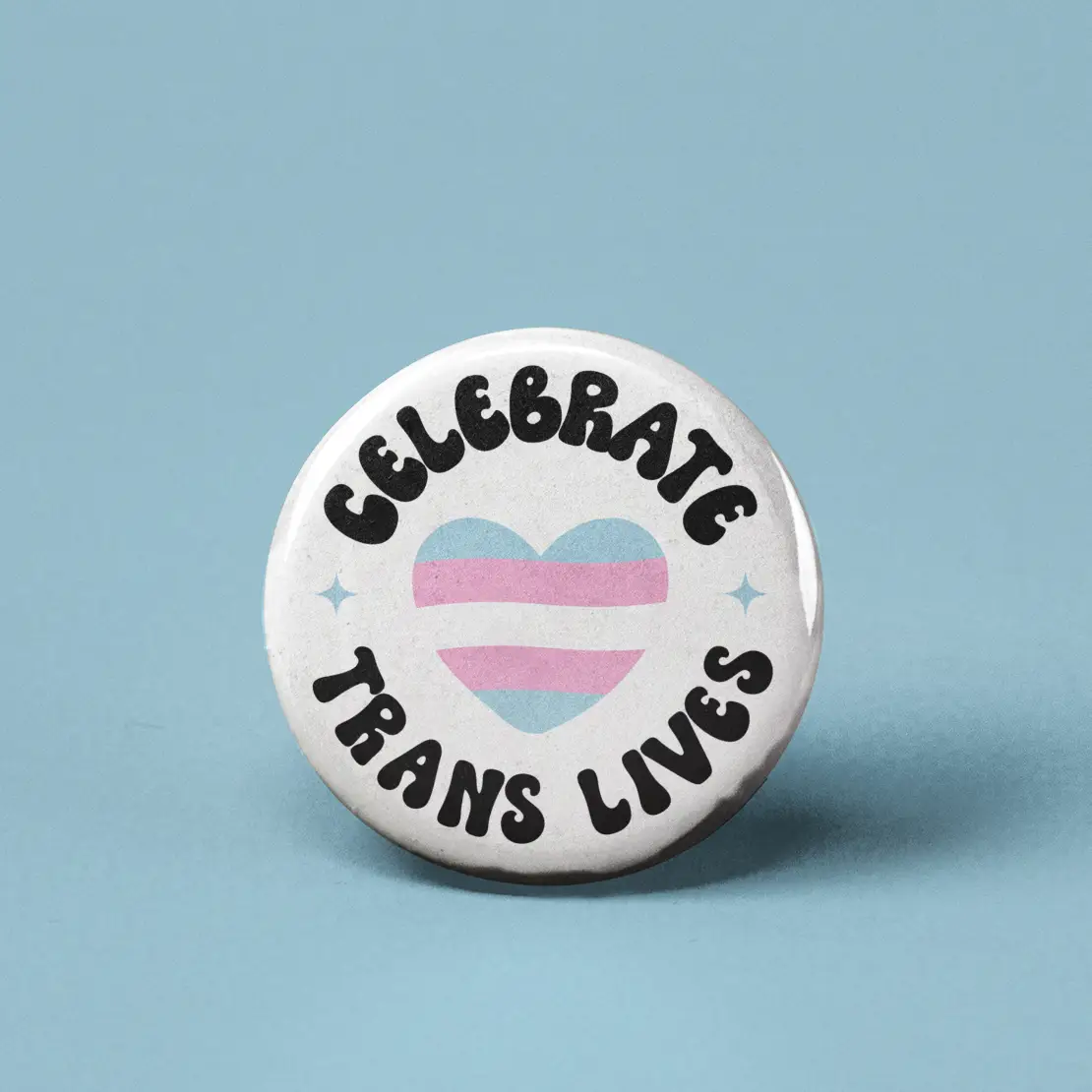 Organic Button Celebrate Trans Lives Refined