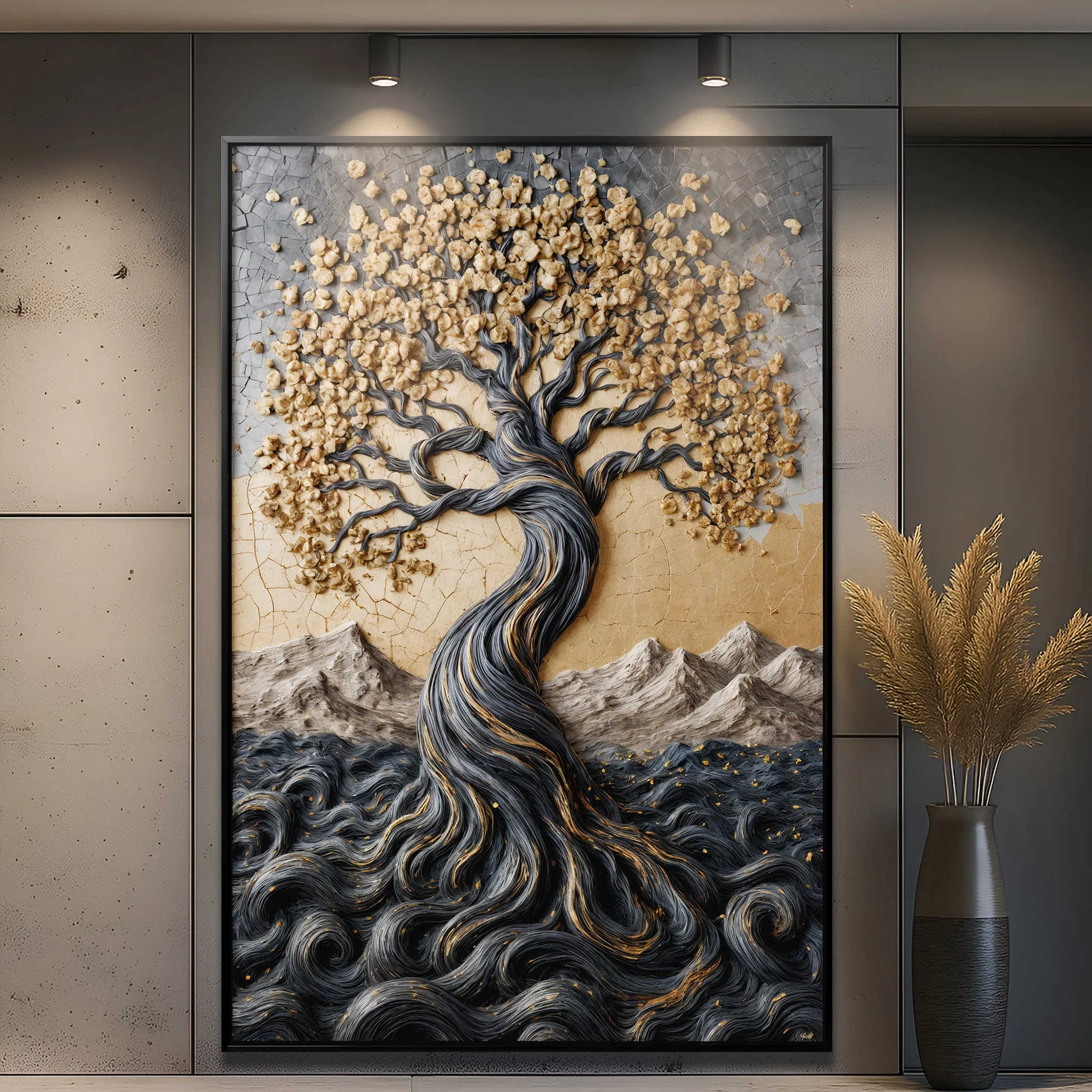 Proven Golden Tree of Life Minimalist Wall Art Efficient
