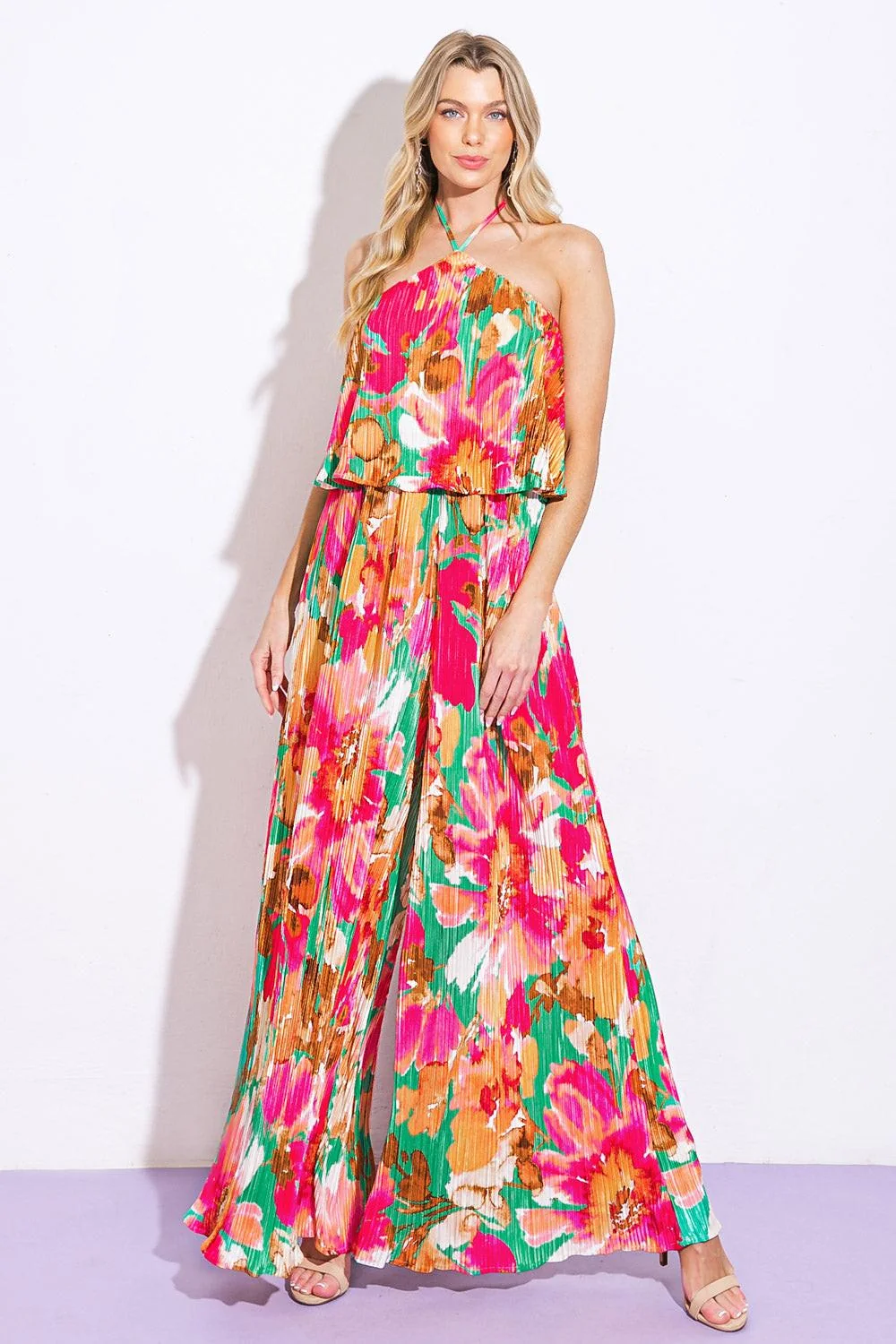 Advanced Swing of Things Plisse Jumpsuit Effective