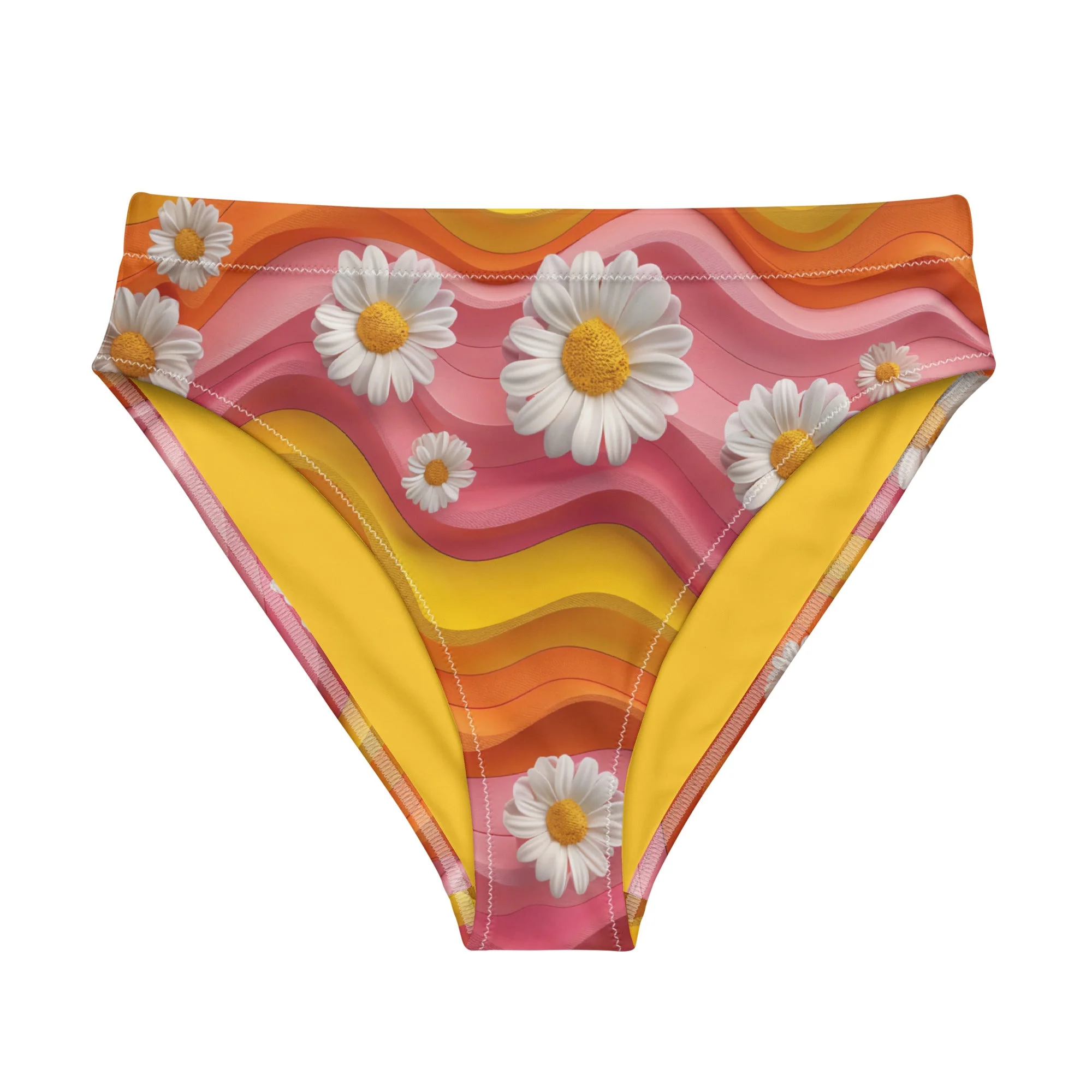 Premium Material Baha Ranch Yeehaw Groovy Floral Bikini Bottom World-Class