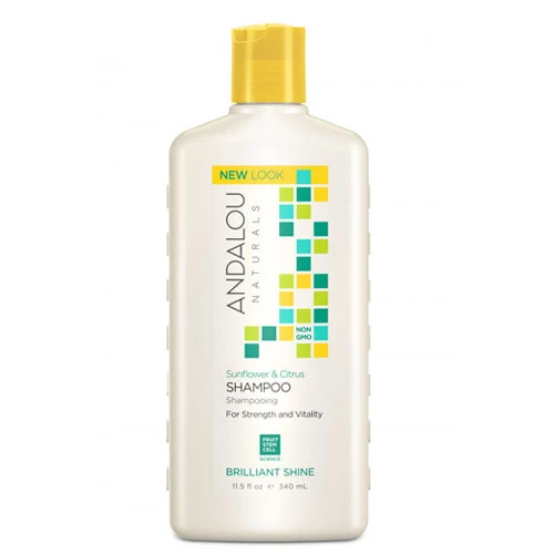Crafted Andalou Naturals Healthy Shine Hair Shampoo Sunflower Citrus 11.5 Oz Premium