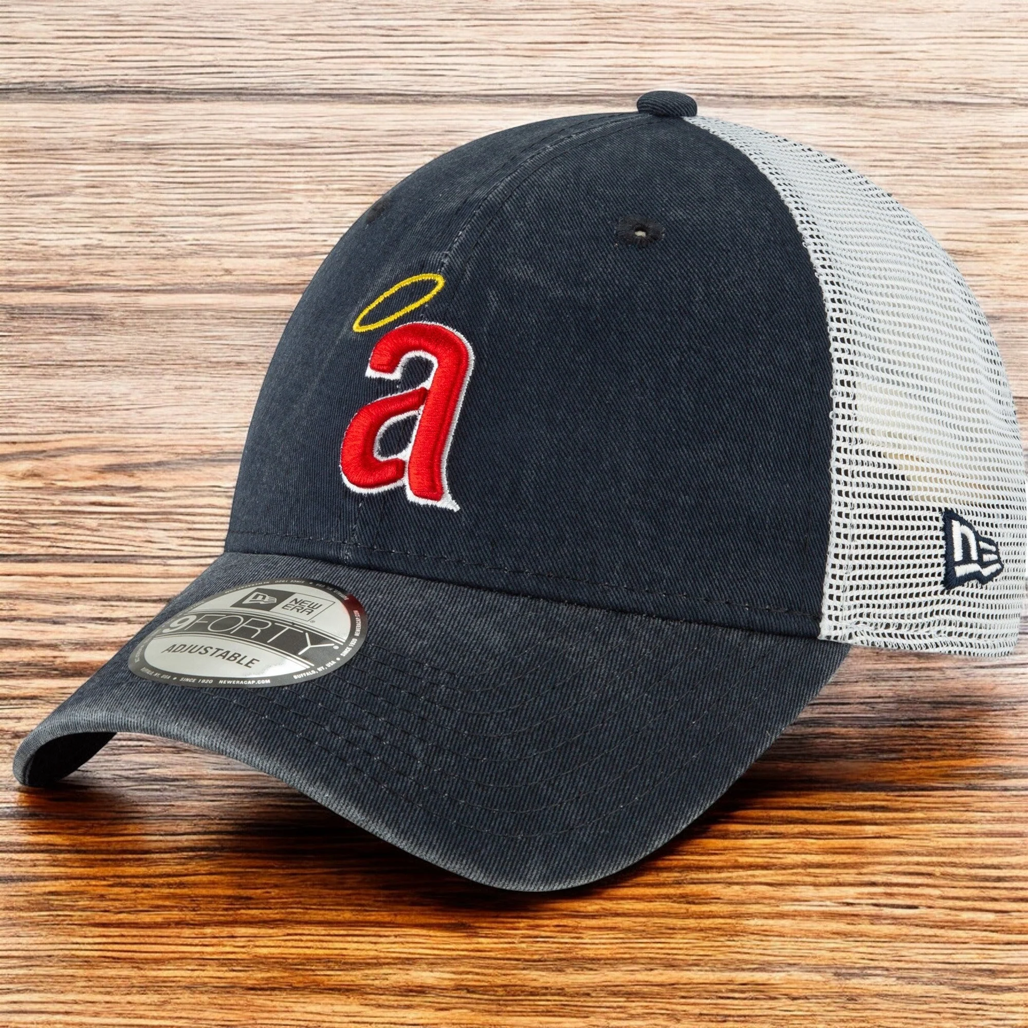 Exclusive New Era Men's MLB Los Angeles Angels 9Forty Coop Truck 1971 Snapback Hats Selected