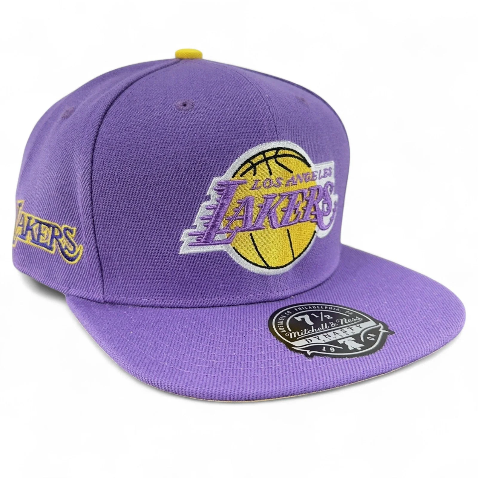 Safe Mitchell Ness Men's NBA Hyperteam Fitted Hwc Lakers Elegant