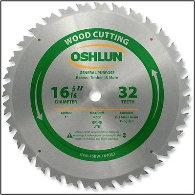 Refined 16-5 16 32T Carbide Tip Wood Cutting Saw Blade for Makita Beam Saw Sustainable