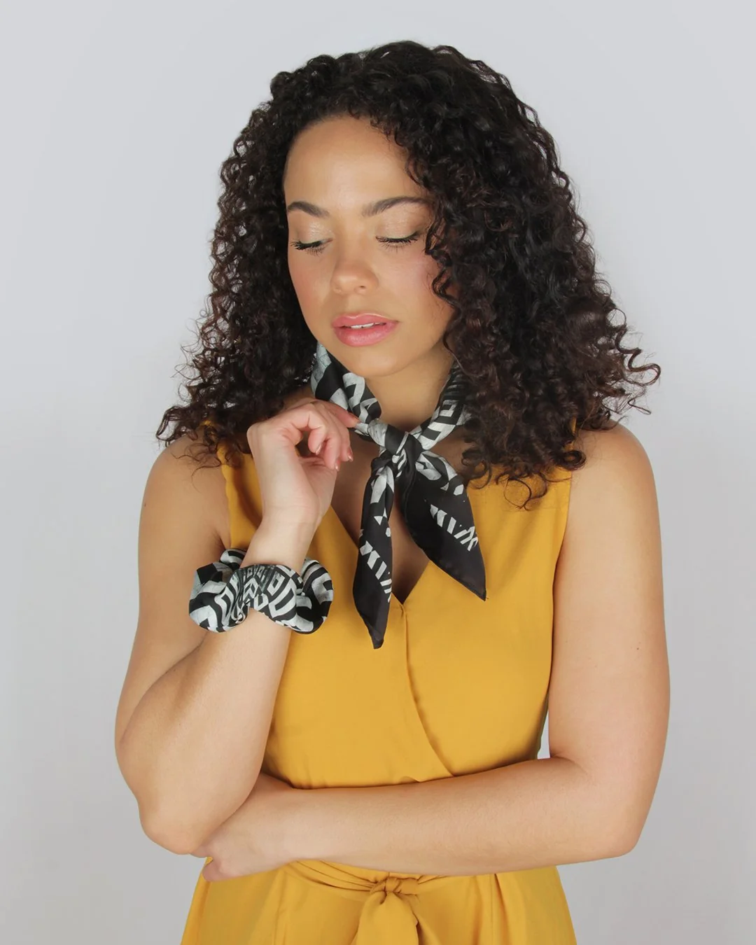 Dependable Geometric - Silky Scarf Selected