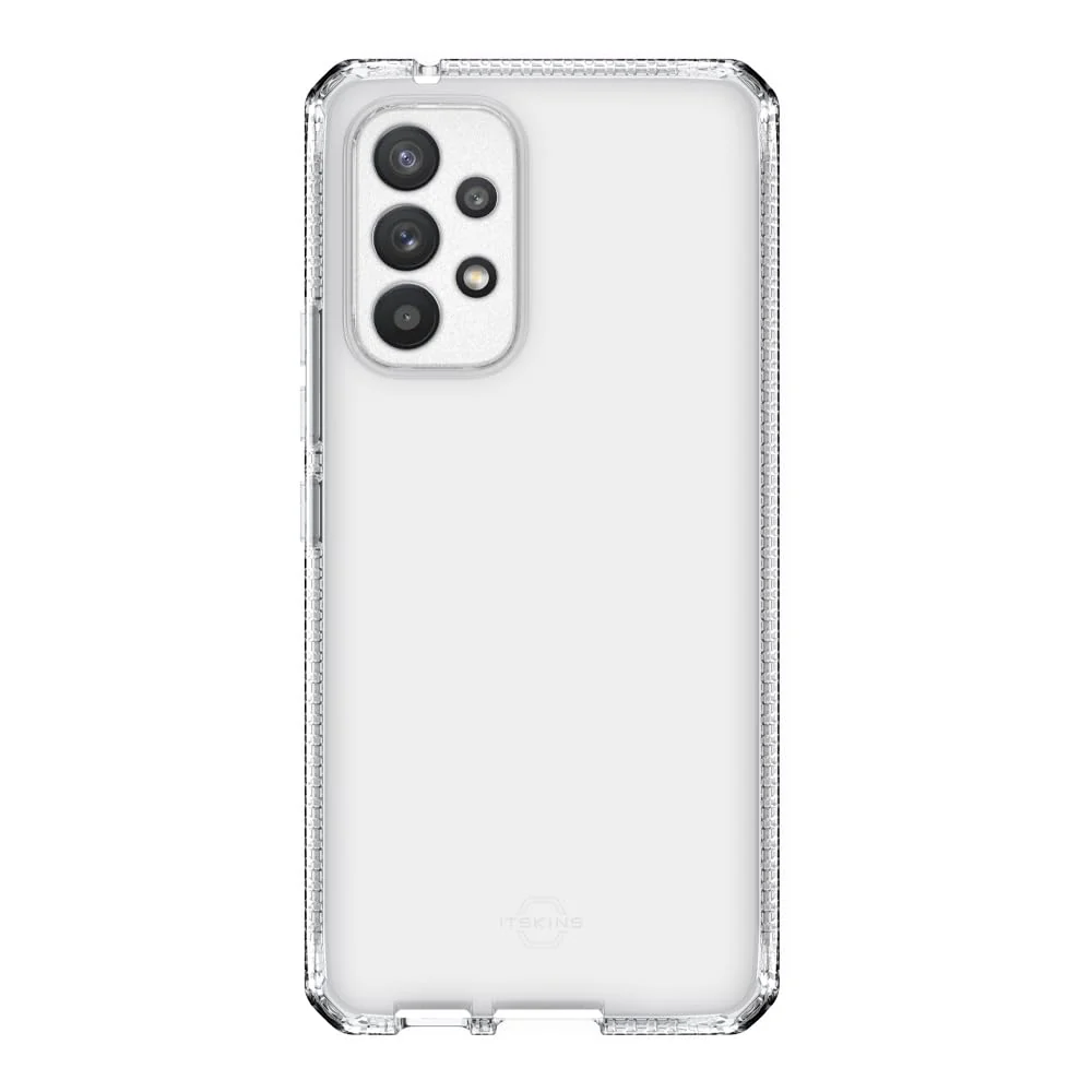 Crafted Itskins Spectrum Clear Protective Phone Case Compatible with Samsung Galaxy A53 5g Usa Ver Slim Hybrid Case Anti-Yellowing and Heavy Duty Shockproof Cover Military Phone Case - Transparent Enhanced
