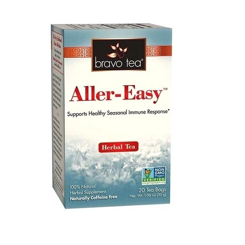 Pure Bravo Tea Aller-Easy Herbal Tea Bags for Healthy Seasonal Immune Response 20 Ea Eco-Friendly