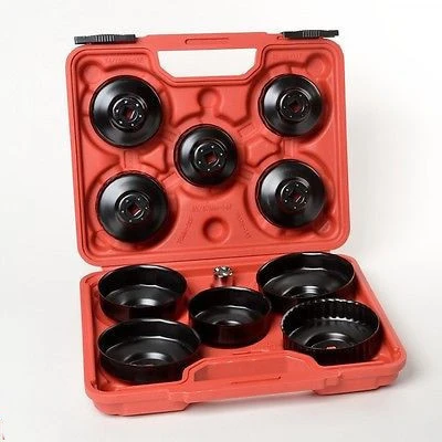 Certified 10 Piece Deluxe Oil Filter Cap Wrench Set Remover Installer for Ratchet Genuine