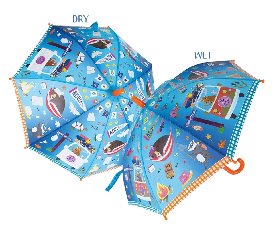 Trendy Color-Change Umbrella Adventure Natural