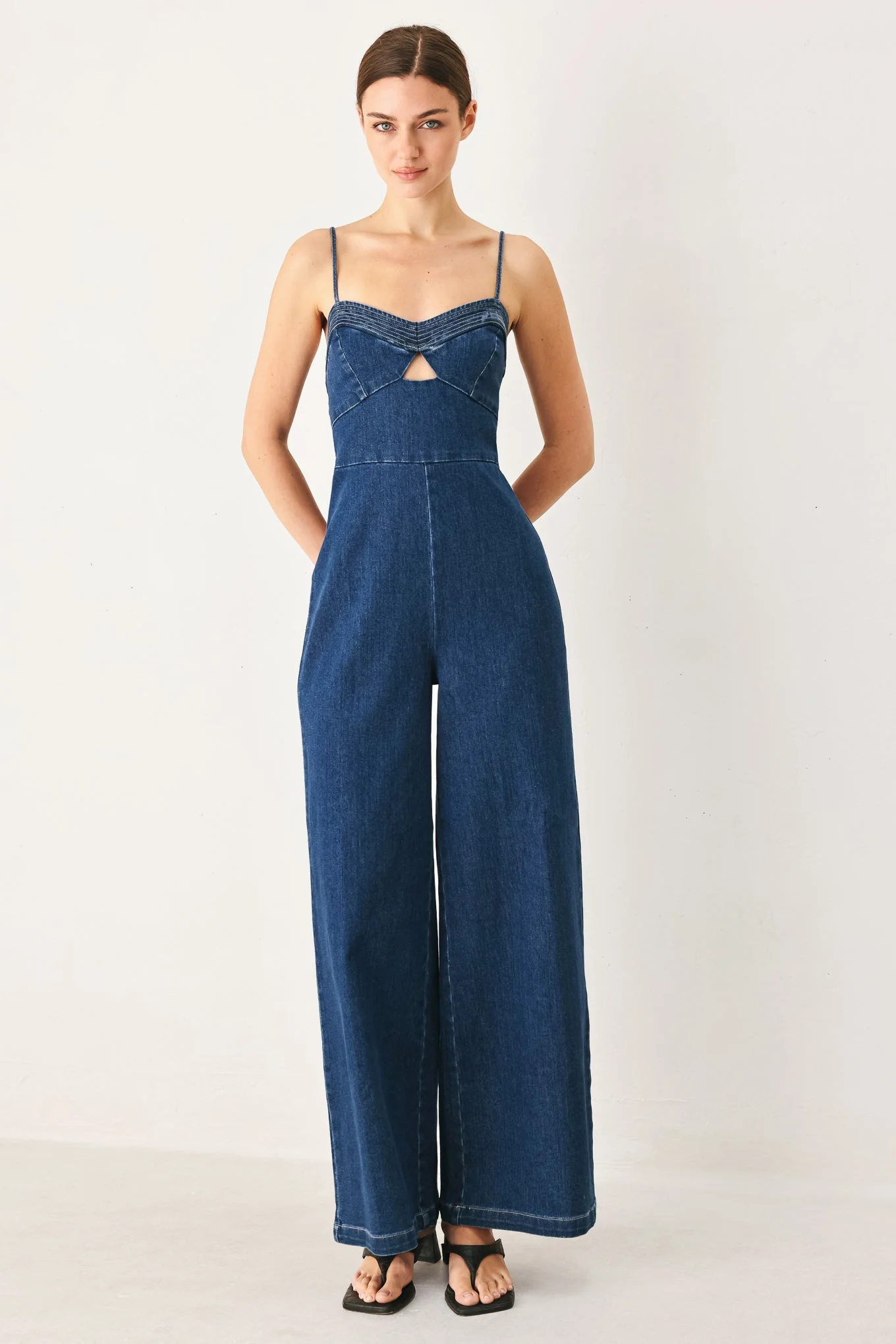 Genuine Sweet Charm Denim Jumpsuit Premium Material