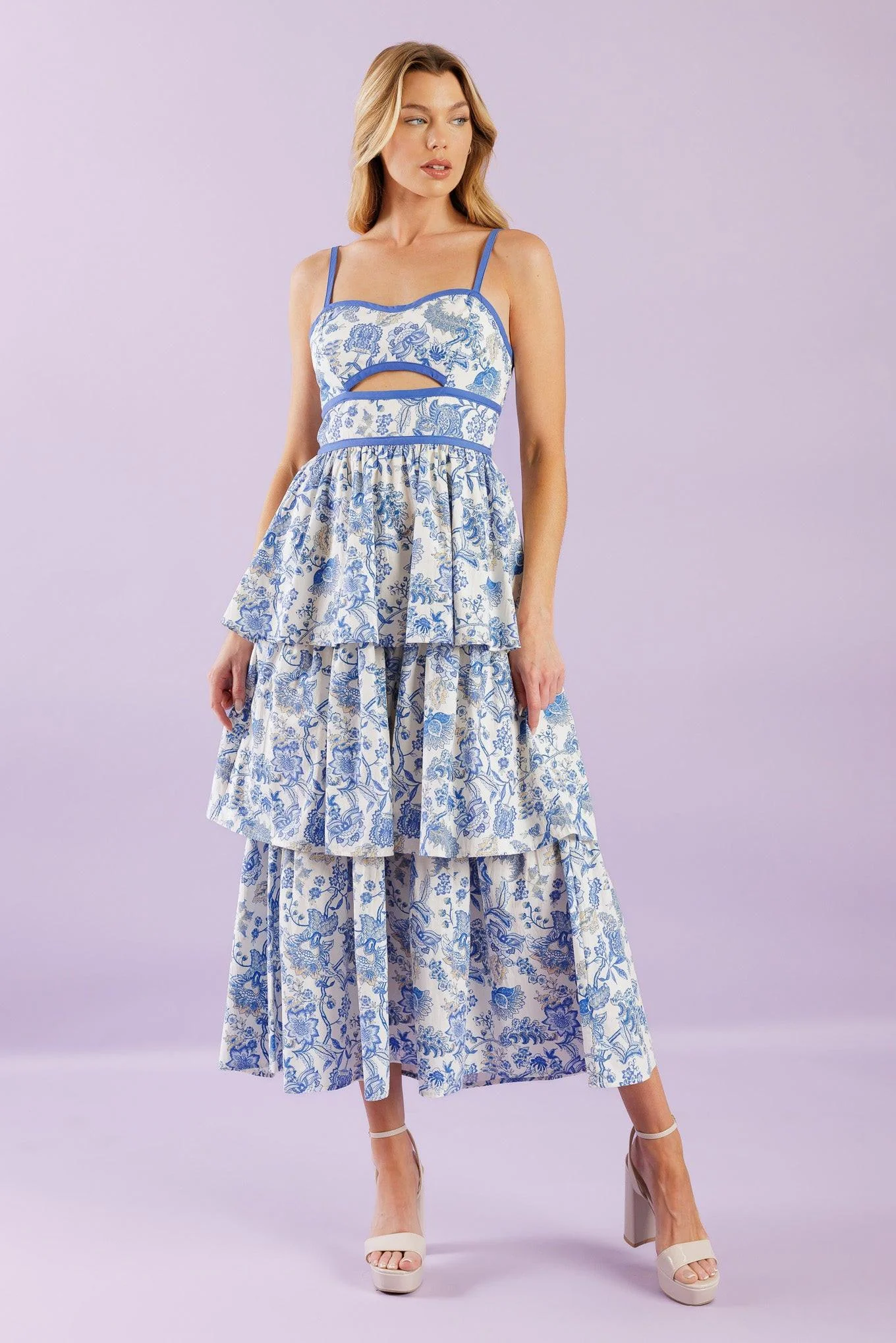 Comfortable A Great Escape Woven Midi Dress Clean