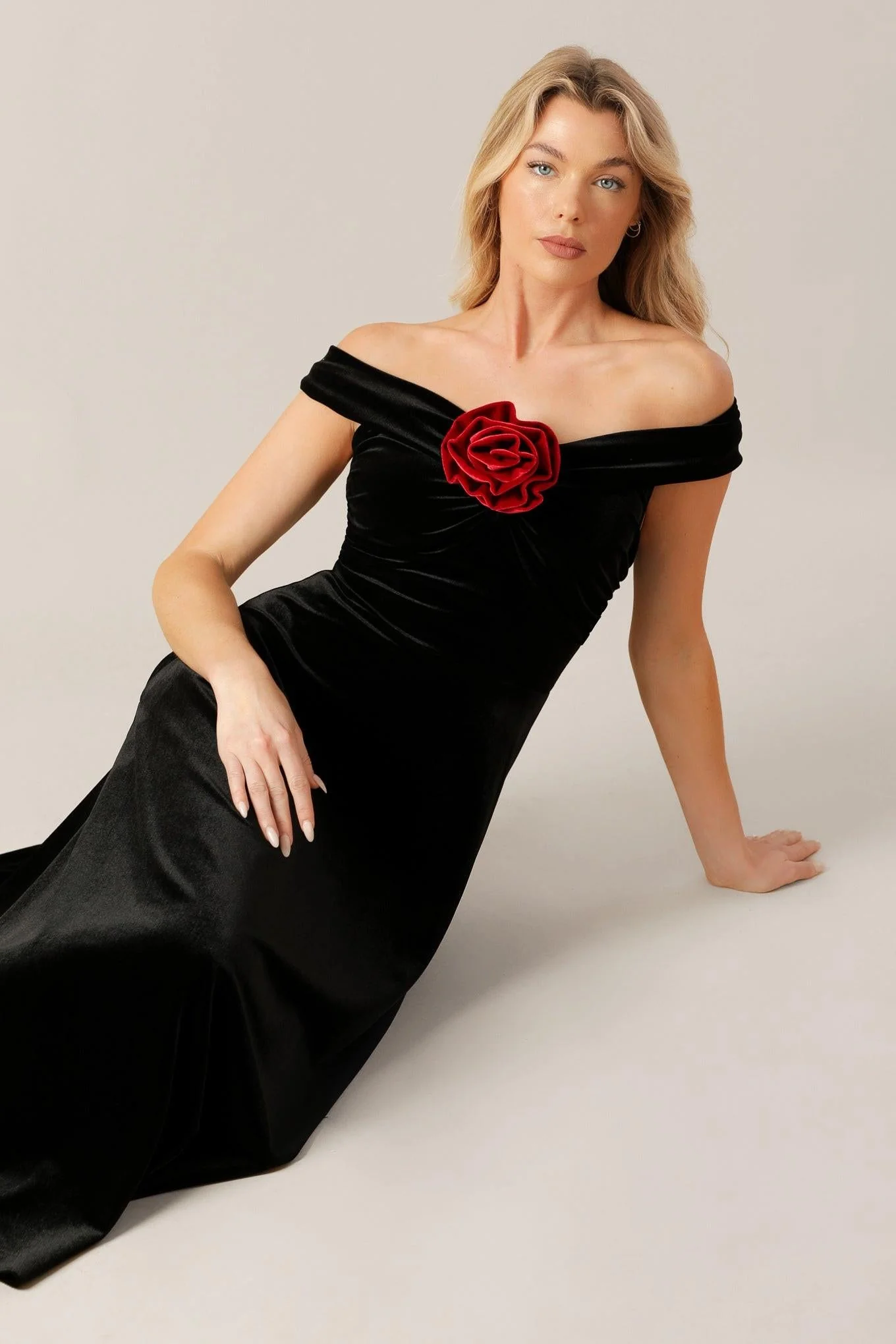 Convenient Be There for You Velvet Midi Dress Trusted