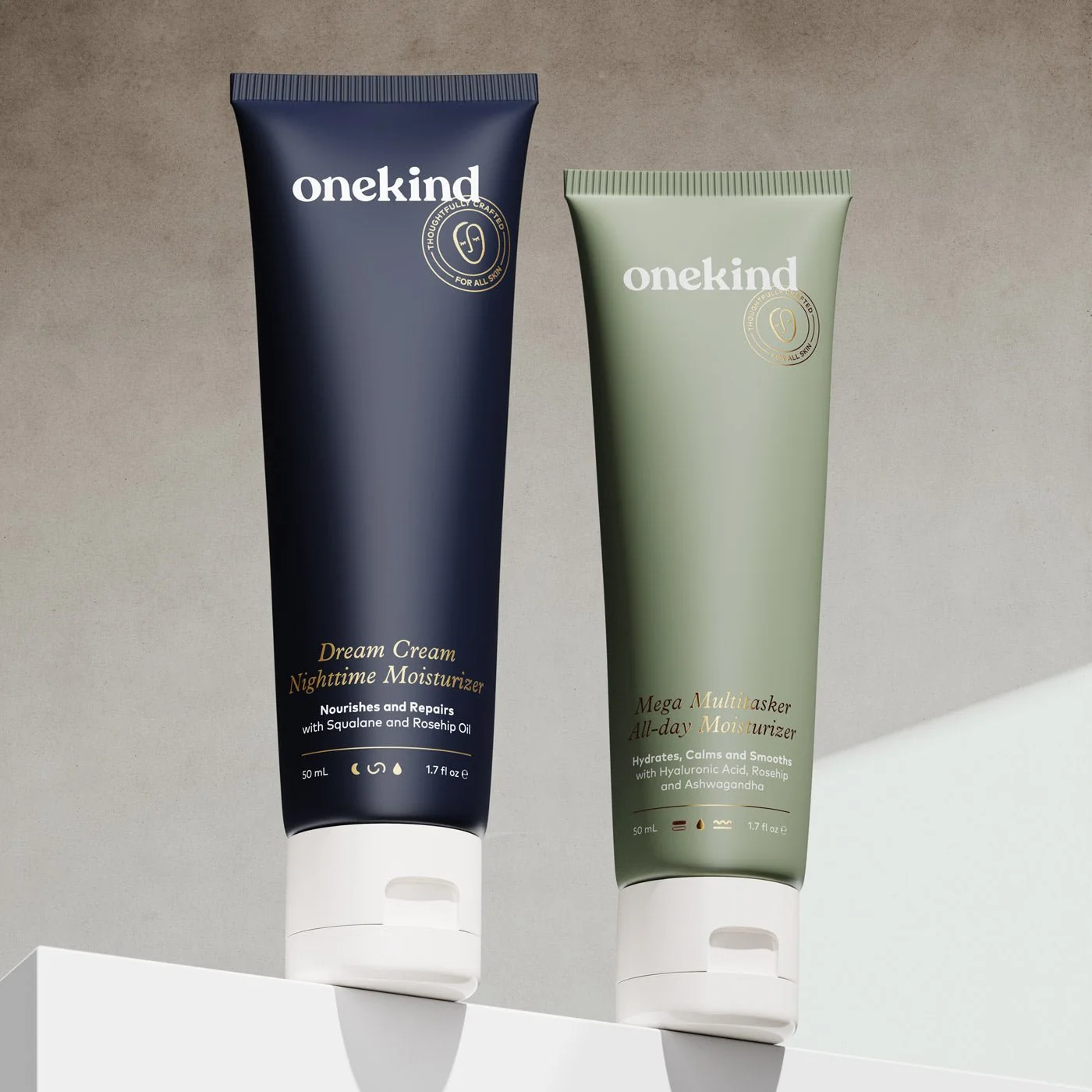 Flexible Do you test on animals Are Onekind products pregnancy-safe In what order should I use the products Where are Onekind products made Are Onekind products gluten- Crafted