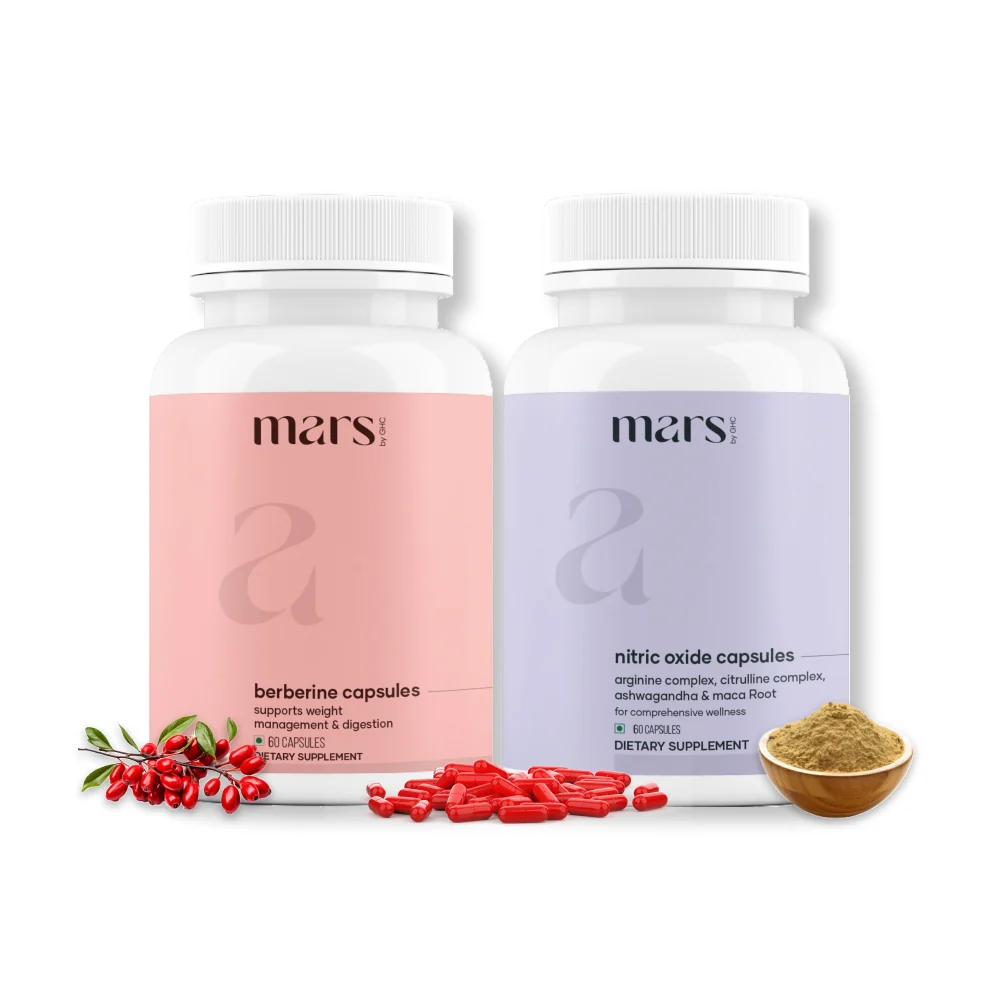 Authentic Mars NitroBurn GLP-1 Stack Powered by Nitric Oxide Himalayan Berberine Advanced