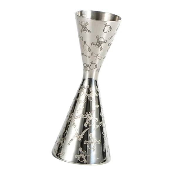 Eco-Friendly Maxbell Cocktail Jigger Bartender Tool Measuring Cup Stainless Steel 30 60ml Barware Fashionable