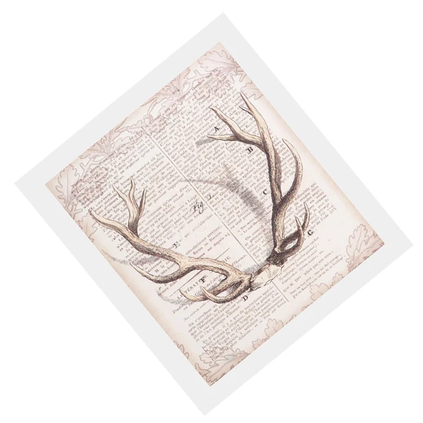 Responsible Maxbell Newspaper Deer Antlers Canvas Painting Wall Art Poster Picture Prints Home Hotel Decor Lightweight