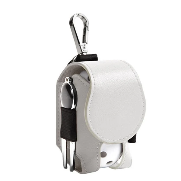 Fashionable Maxbell Club Ball Pouch Belt Waist Bag Pouch Container Case Golf Tee Holder White Authentic