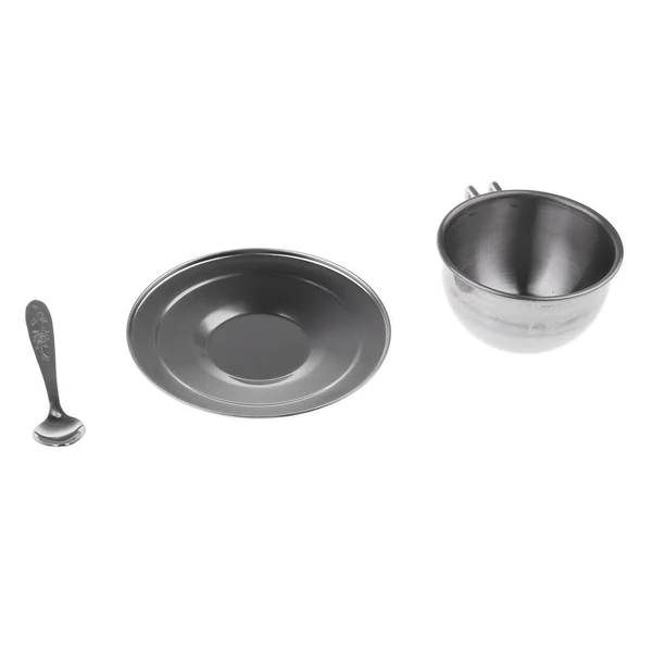 Certified Maxbell Kids Kitchen Metal Tableware - Stainless Steel Coffee Cup Set 3 Pieces Set Enhanced