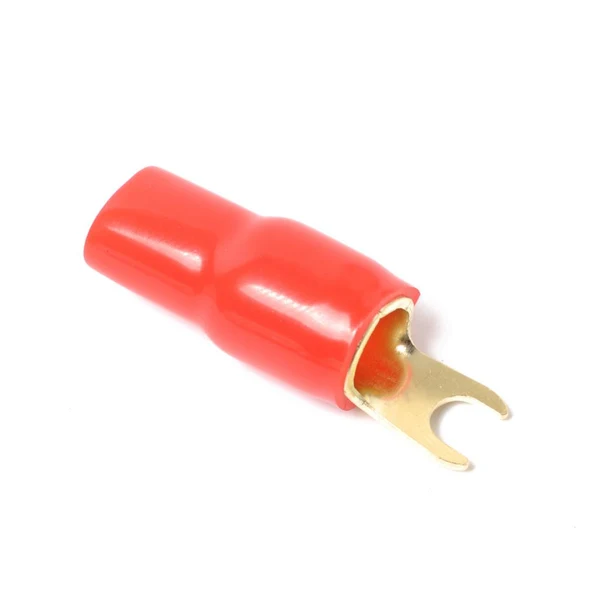 Stylish Maxbell 10 Pairs 4 AWG Car Audio Power Ground Wire Fork Terminal Connector Brass Luxury