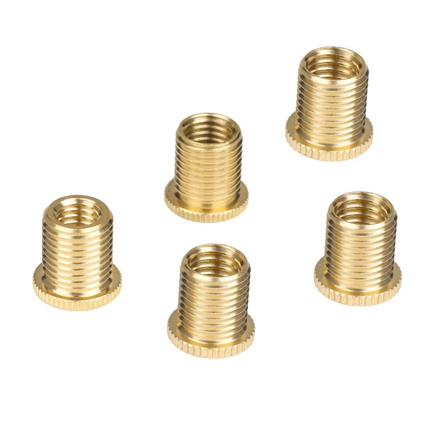 Elite Maxbell 5pcs Aluminum Alloy Car Gear Shift Knob Thread Adapter Nuts Insert Set M8x1.25 Secure