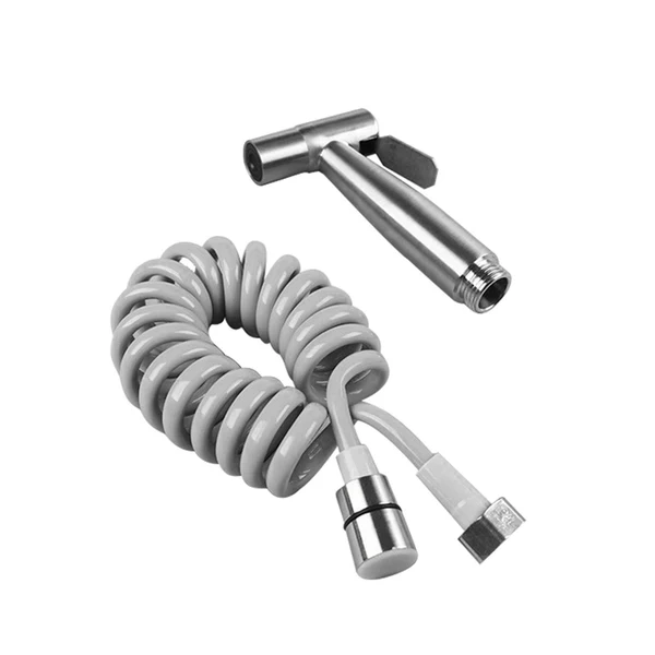 Original Design Maxbell Stainless Steel Hand Held Toilet Bidet Sprayer with 2M Spring Hose Accessory High-Quality