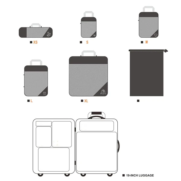 Casual Maxbell Compression Packing Cubes Lightweight Accessing Items Easily Breathable Original