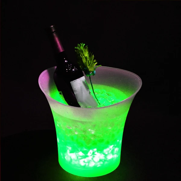 Environmentally Friendly Maxbell Luminous Wine Drinks Cooler Bucket 5L for Home Wedding Party Green Light User-Friendly