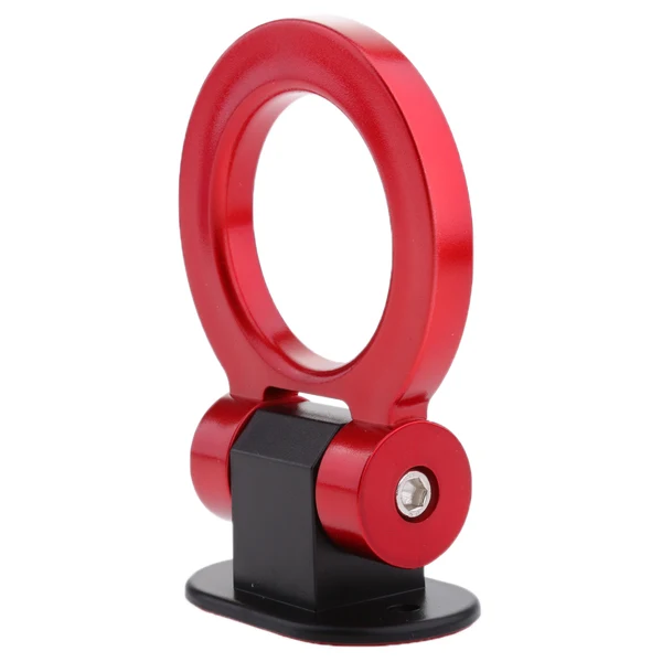 Natural Maxbell Universal Car SUV Truck Track Racing Style Tow Hook Red Ring Decoration Solid