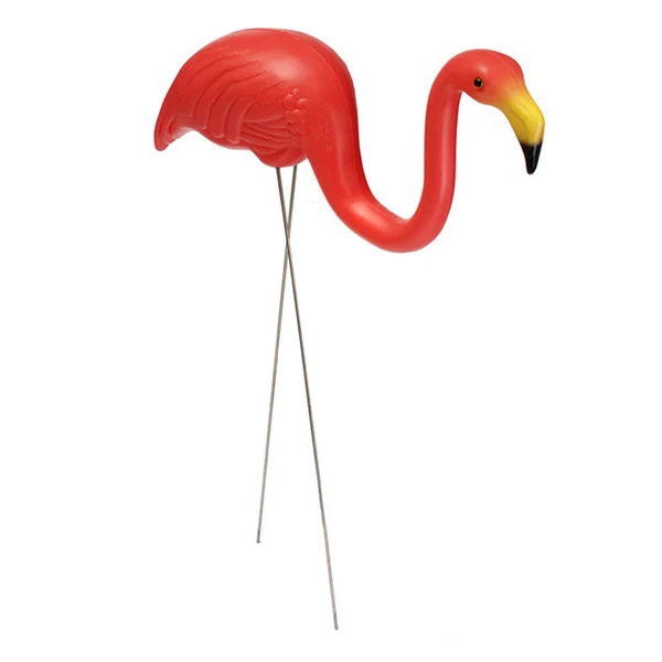 Lightweight Maxbell 1Pc Red Looking Down Plastic Flamingo Yard Garden Lawn Art Ornaments Decor Durable
