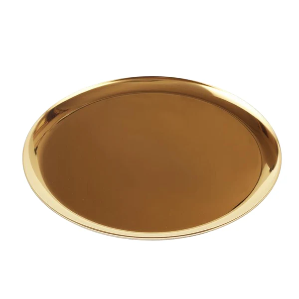 Classic Maxbell Nordic Style Round Stainless Steel Storage Tray Disk Fruit Plate Gold Fine Crafted