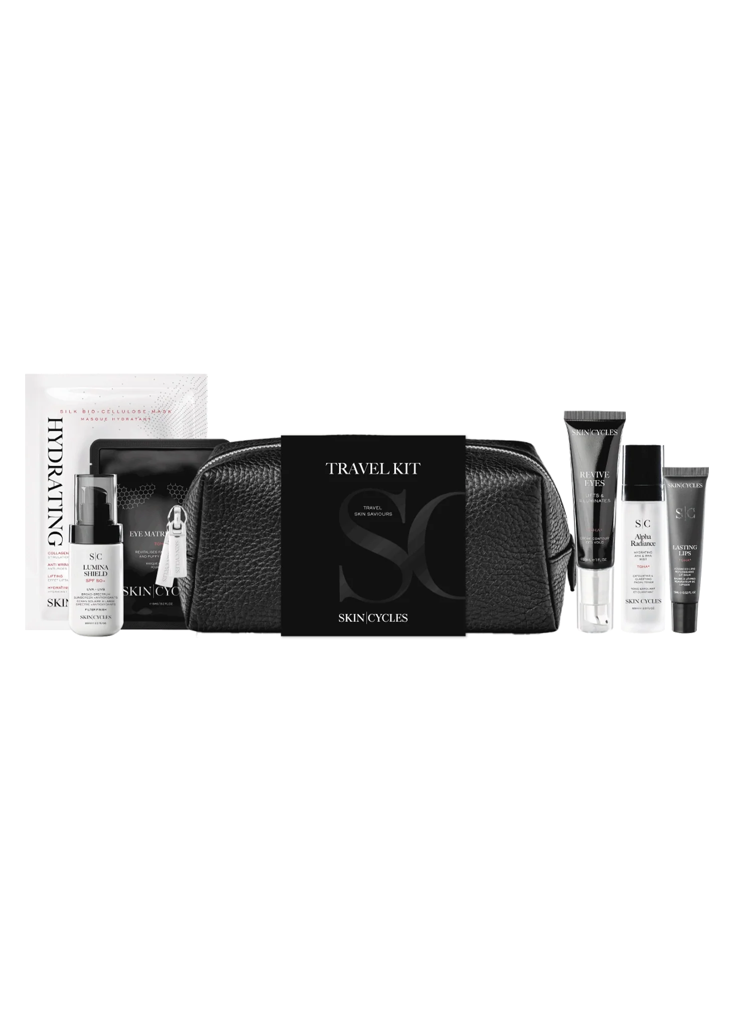 Safe SkinCycles Travel Set Noir Convenient