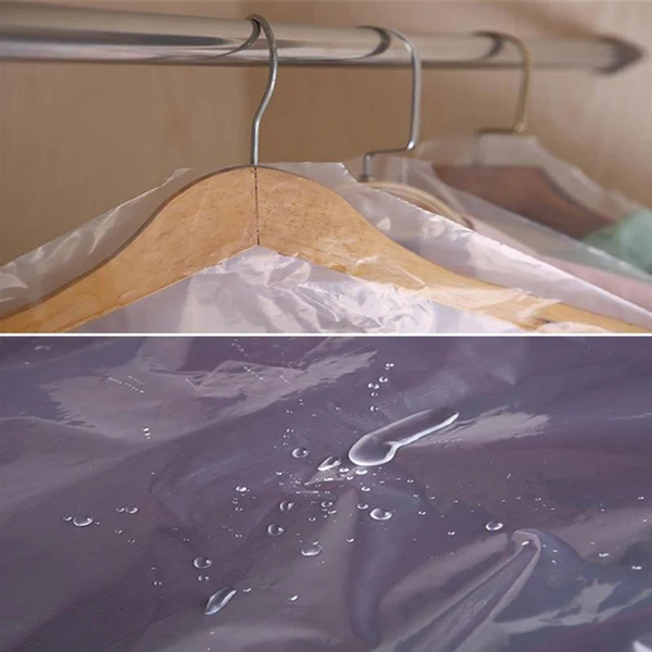 Convenient Maxbell 20x Garment Bags Dustproof Sweaters T Shirts Hanging Clothes Dust Covers 60cmx130cm Traditional