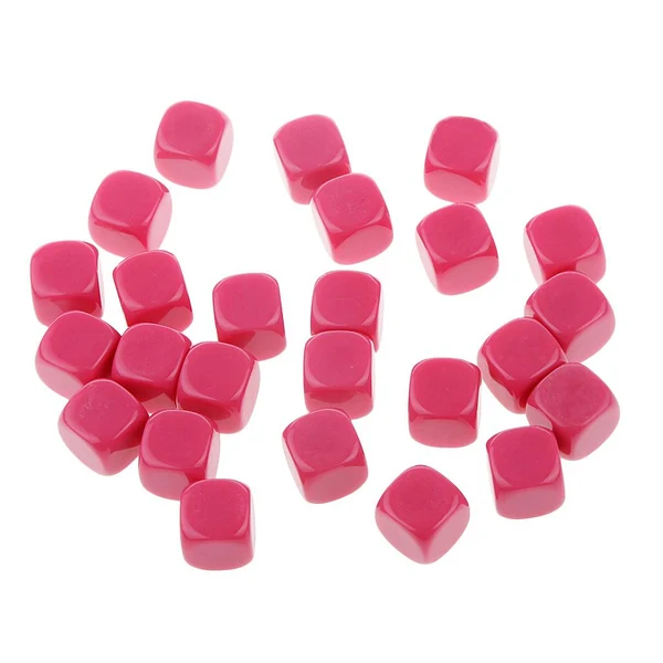 Expertly Made Maxbell Pack of 25pcs Opaque Fuchsia Blank D6 Six Sided Dice Teaching Resources Party Supplies Proven