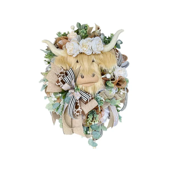 Genuine Maxbell Spring Wreaths for Front Door Hanging Easter Artificial Flowers Garland 16'' Sophisticated