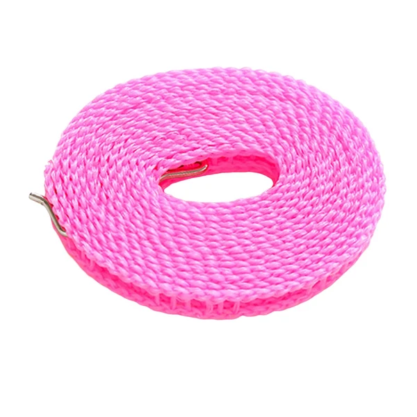 Elite Maxbell Clothesline Stretchy Portable Laundry Cord for Garden Camping Accessories RV pink 1000cm Solid