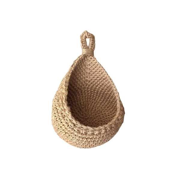 Artisan Maxbell Hanging Woven Baskests Home Decor Flowers Planters for Kitchen Bar Home 16cmx23cmx11.5cm Advanced