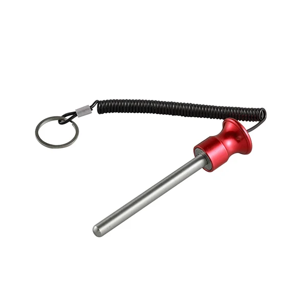 Exceptional Maxbell Weight Stack Pin with Pull Rope Locking Cable Gym Equipment Part Red 8mmx105mm Clean