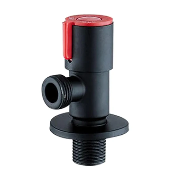 Genuine Maxbell Plumbing Valve Wall Outlet Black Faucets Shower Angle Valve Accessory Red 1 Crafted