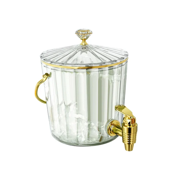 Unique Maxbell 2L Drink Dispenser with Spigot Juice Jar for Juice Lemonade Refrigerator Clear Traditional