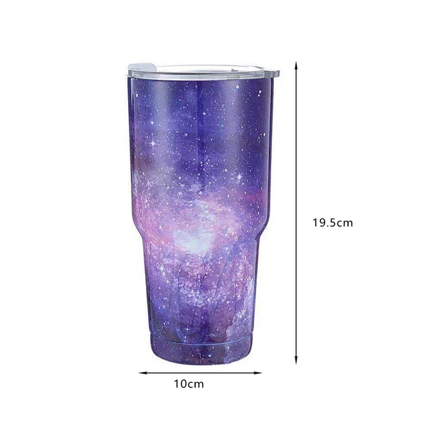 Flexible Maxbell Maxbell Portable Thermal Cup with Lid for Hot and Cold Water and Tea Violet User-Friendly