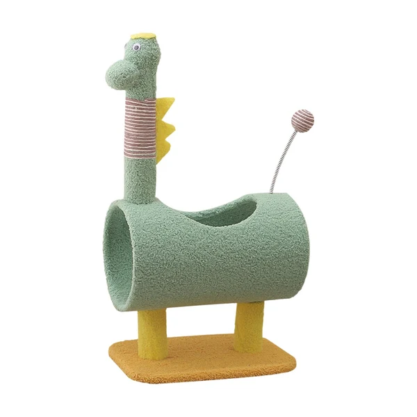 Healthy Maxbell Plush Cat Climbing Tower Cat Interactive Toys Stable Base Durable Cat Tree Green Contemporary